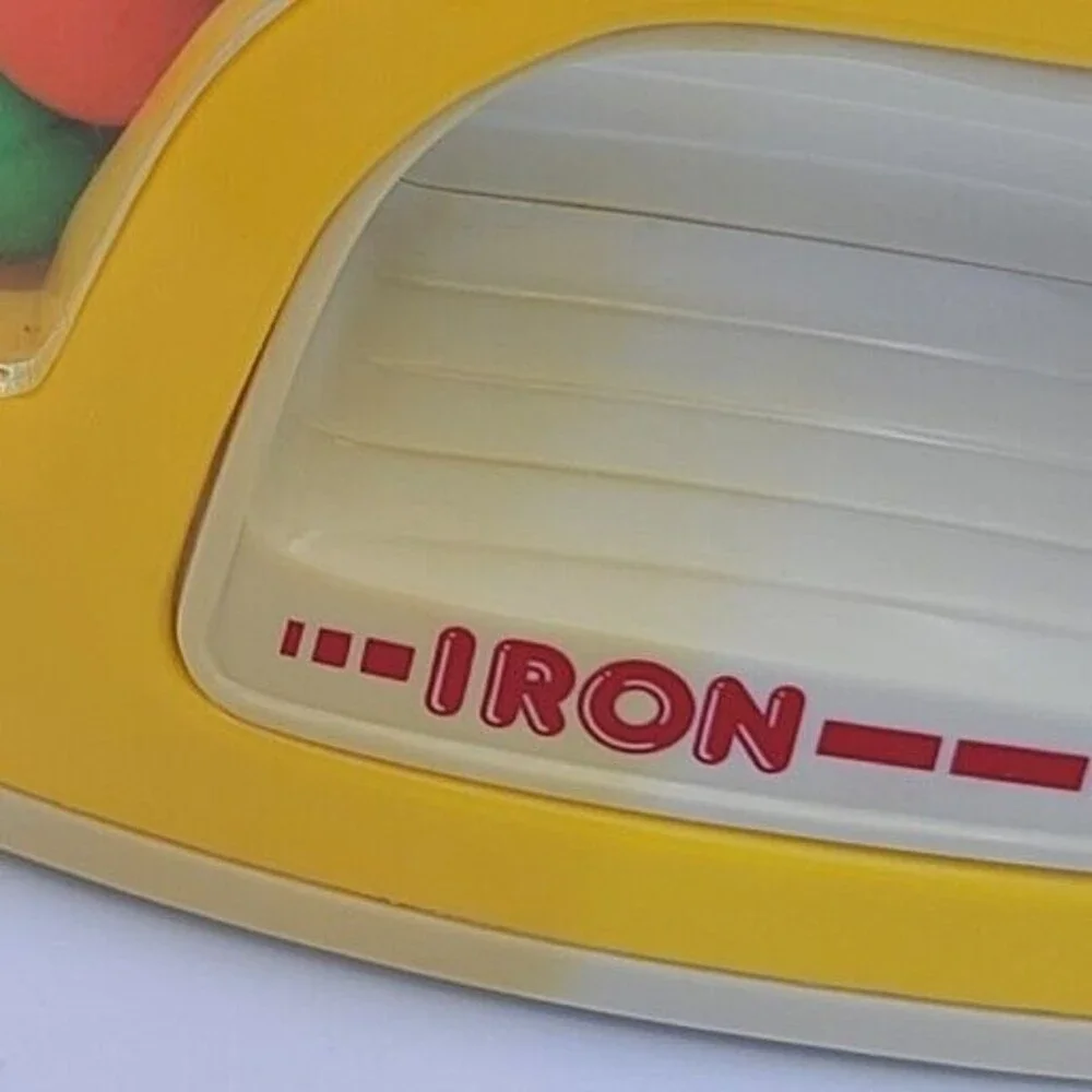 Iron Pretend Laundry Clothes Press Rolling Ball Baby Toy Vintage 1988 Buddy L